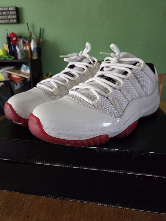 Jordan Other - Air Jordan 11 Low "White Cherry" Mens Size 10.5